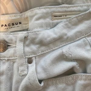 White Capri Mom Jeans